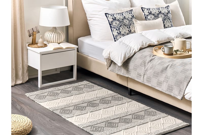 Bozova Ullmatta 80x150 cm - Beige - Textil & mattor - Mattor - Modern matta - Ullmatta