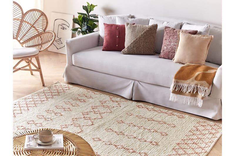 Buxar Ryamatta 140x200 cm - Beige - Textil & mattor - Mattor - Modern matta - Ryamatta & luggmatta