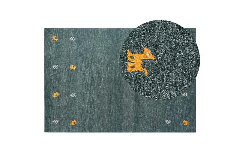 Calti Ryamatta 140x200 cm - Grön - Textil & mattor - Mattor - Modern matta - Ryamatta & luggmatta