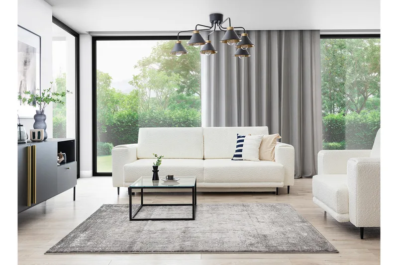 Codrila Ryamatta Rektangulär 220x160 cm - Grå - Textil & mattor - Mattor - Modern matta - Ryamatta & luggmatta