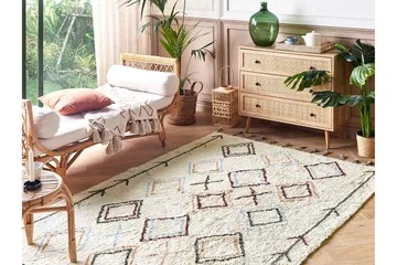 Corum Ryamatta 140x200 cm - Beige - Textil & mattor - Mattor - Modern matta - Bomullsmatta