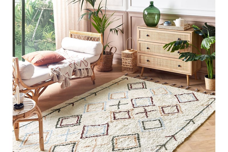 Corum Ryamatta 160x230 cm - Beige - Textil & mattor - Mattor - Modern matta - Bomullsmatta