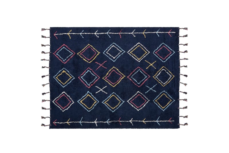 Corum Ryamatta 160x230 cm - Svart - Textil & mattor - Mattor - Modern matta - Bomullsmatta