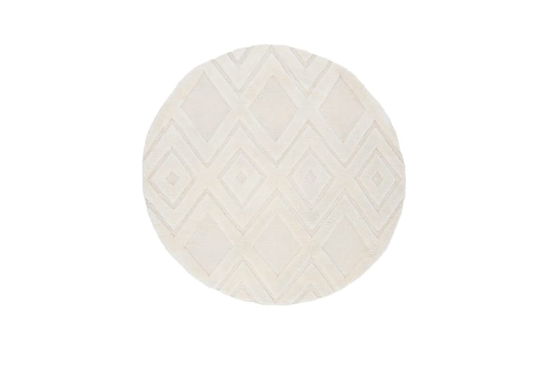 Dahlia Ullmatta 200 cm Rund, Vit