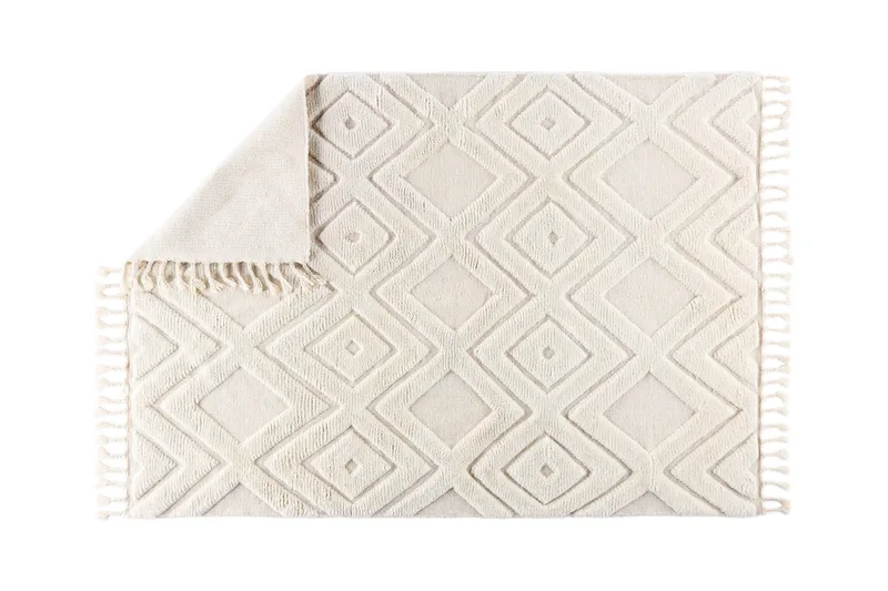 Dahlia Ullmatta 200x300 cm Rektangulär - Vit - Textil & mattor - Mattor - Modern matta - Ullmatta