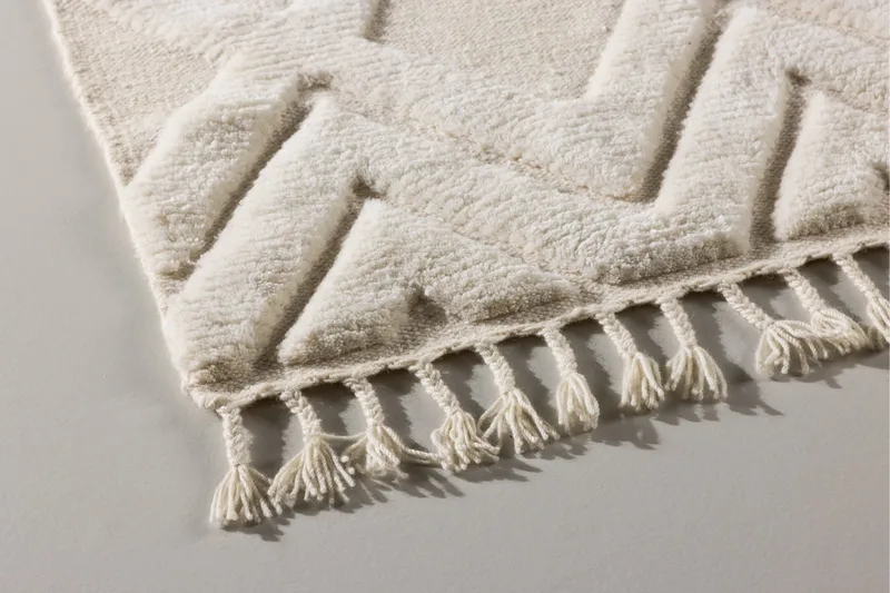 Dahlia Ullmatta 200x300 cm Rektangulär - Vit - Textil & mattor - Mattor - Modern matta - Ullmatta