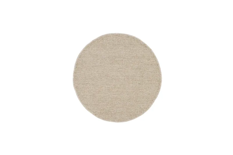 Dalarö Ullmatta Ø240 cm Rund, Beige