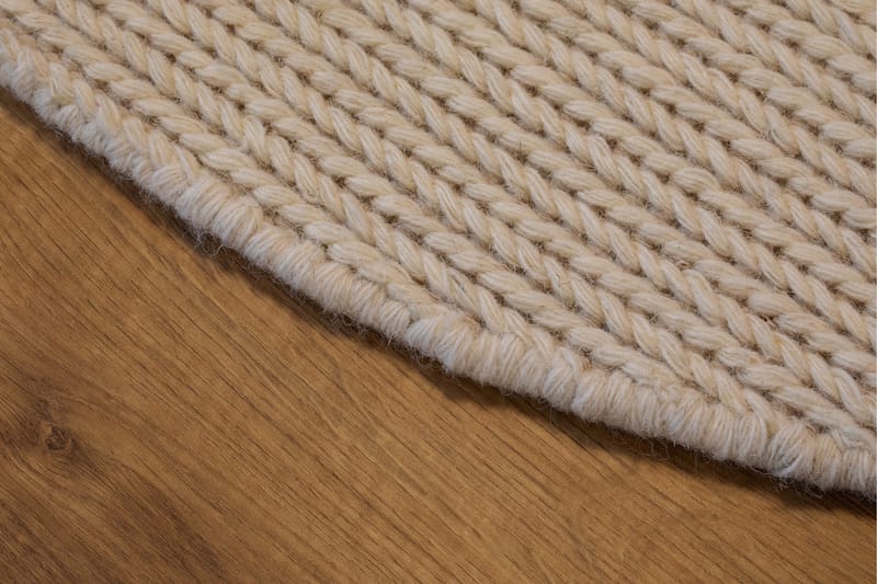 Dalarö Ullmatta 300 cm Rund - Vit - Textil & mattor - Mattor - Modern matta - Ullmatta