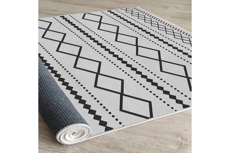 Dali Bomullsmatta 100x300 cm Rektangulär - Vit - Textil & mattor - Mattor - Modern matta - Bomullsmatta