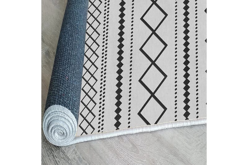 Dali Bomullsmatta 100x300 cm Rektangulär - Vit - Textil & mattor - Mattor - Modern matta - Bomullsmatta