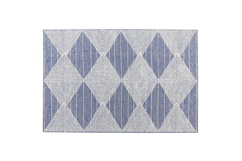 Datca Ullmatta 160x230 cm - Blå - Textil & mattor - Mattor - Modern matta - Ullmatta