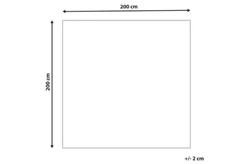 Datca Ullmatta 200x200 cm - Blå - Textil & mattor - Mattor - Modern matta - Ullmatta
