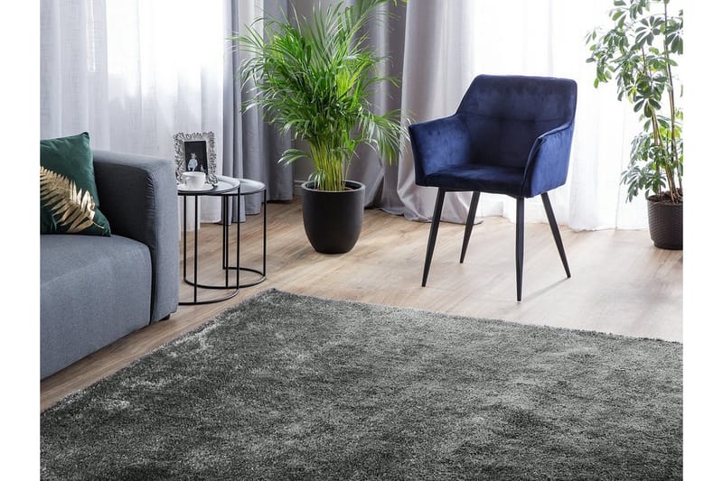 Demre Matta 200x200 cm - Mörkgrå - Textil & mattor - Mattor - Modern matta - Ryamatta & luggmatta
