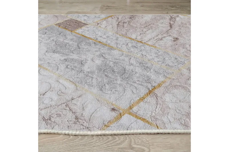 Dina Bomullsmatta 100x300 cm Rektangulär - Vit - Textil & mattor - Mattor - Modern matta - Bomullsmatta