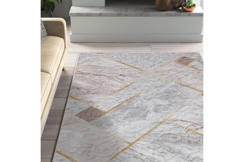 Dina Bomullsmatta 100x300 cm Rektangulär, Vit