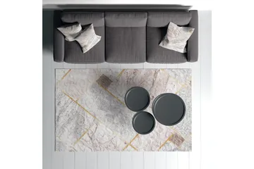 Dina Bomullsmatta 100x300 cm Rektangulär - Vit - Textil & mattor - Mattor - Modern matta - Bomullsmatta