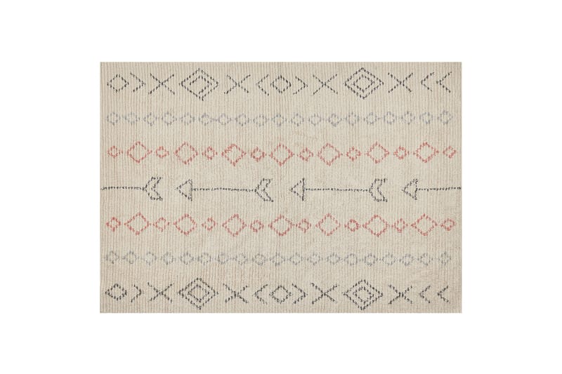 Dispur Bomullsmatta 160x230 cm - Beige - Textil & mattor - Mattor - Modern matta - Bomullsmatta