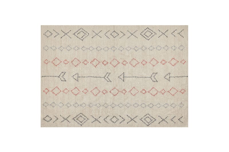 Dispur Bomullsmatta 160x230 cm - Beige - Textil & mattor - Mattor - Modern matta - Bomullsmatta