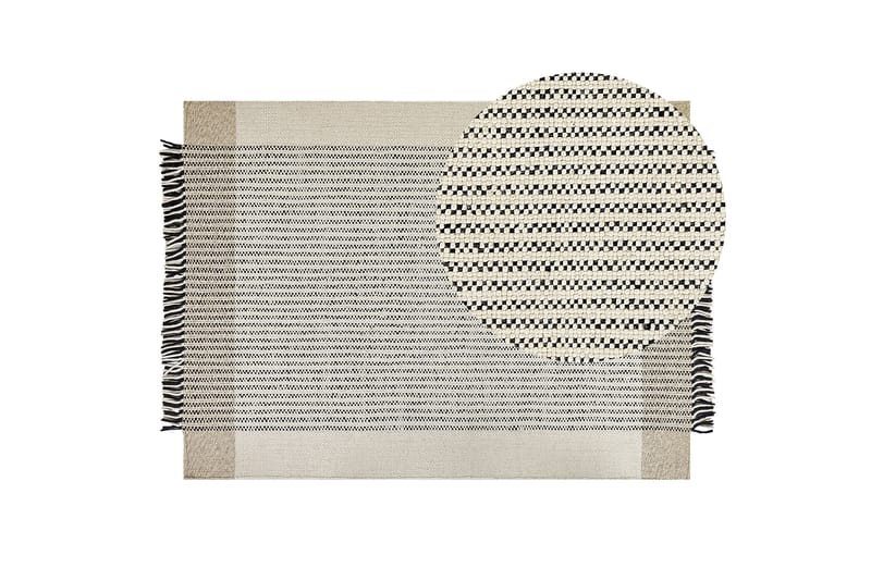 Divarli Ullmatta 140x200 cm - Beige - Textil & mattor - Mattor - Modern matta - Ullmatta