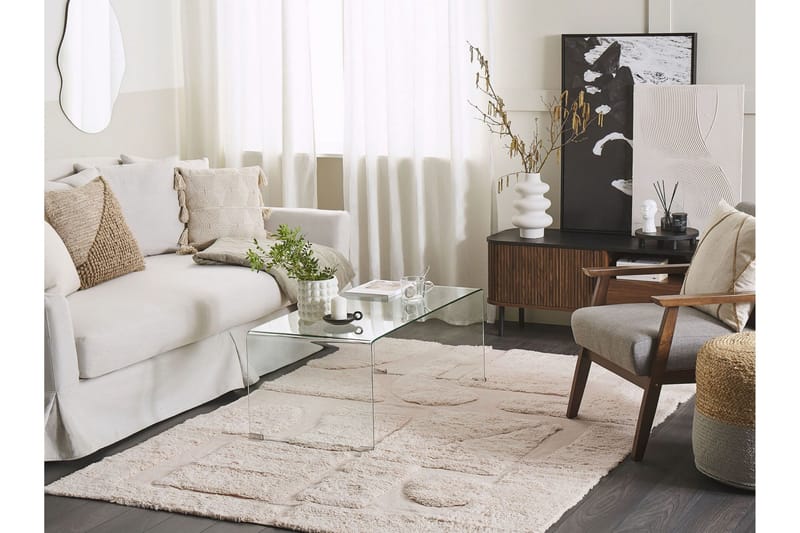 Diyadin Bomullsmatta 160x230 cm - Beige - Textil & mattor - Mattor - Modern matta - Bomullsmatta