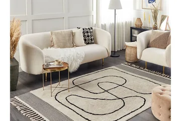 Dokuz Ryamatta 140x200 cm - Beige - Textil & mattor - Mattor - Modern matta - Ryamatta & luggmatta