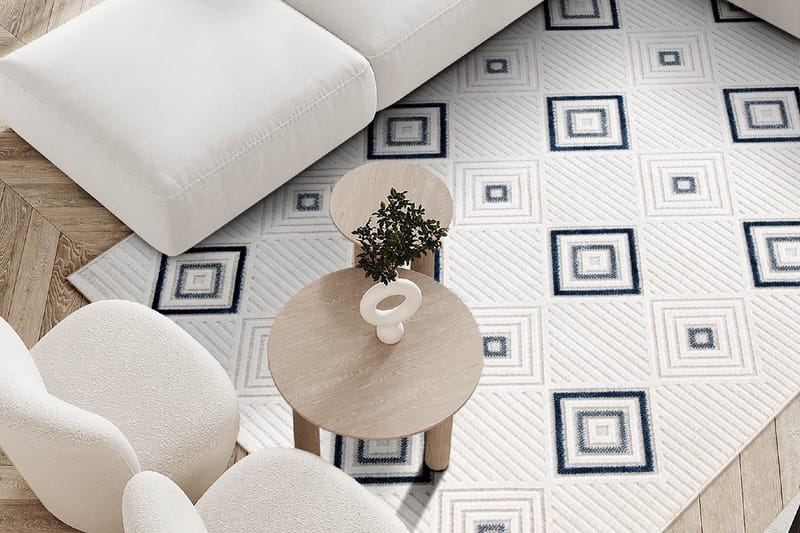 Dope Wiltonmatta 196x290 cm Rektangulär - Blå - Textil & mattor - Mattor - Modern matta - Friezematta