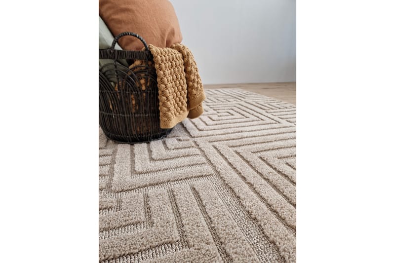 Doria Wiltonmatta 80x250 cm Oval - Beige - Textil & mattor - Mattor - Modern matta - Wiltonmattor