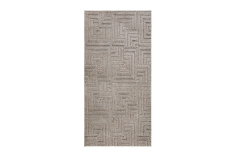 Doria Wiltonmatta 80x250 cm Oval, Beige