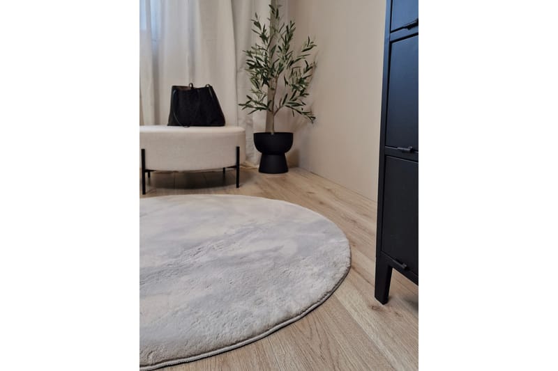 Dream Ryamatta Grå 240 cm Rund - Grå - Textil & mattor - Mattor - Modern matta - Ryamatta & luggmatta