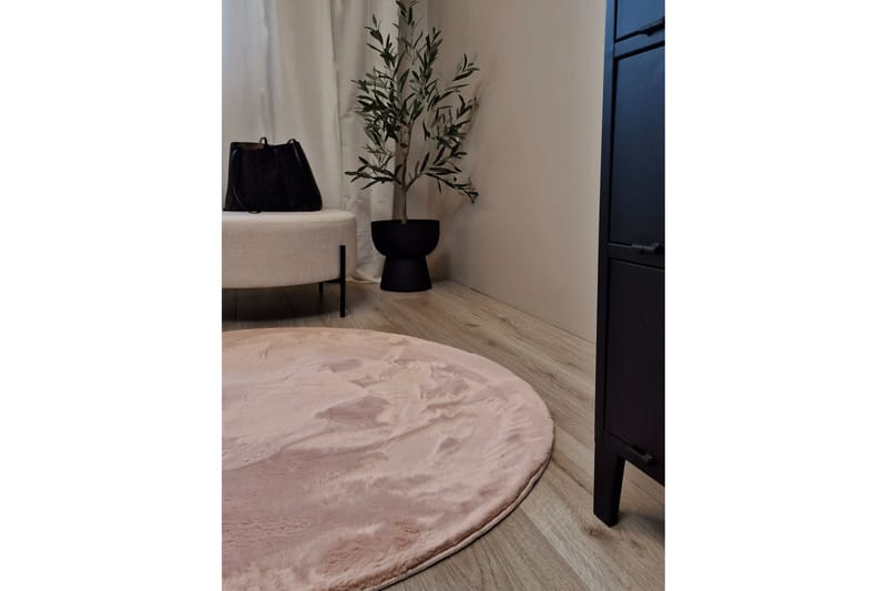 Dream Ryamatta Rosa 120 cm Rund - Rosa - Textil & mattor - Mattor - Modern matta - Ryamatta & luggmatta