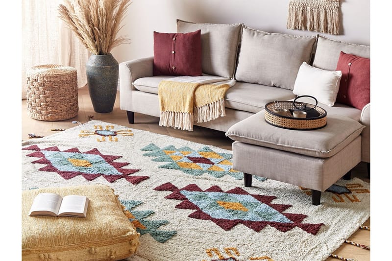 Duzce Ryamatta 160x230 cm - Beige - Textil & mattor - Mattor - Modern matta - Ryamatta & luggmatta