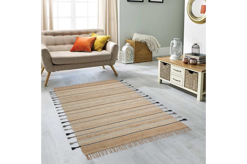 Echo Gångmatta 80x150 cm Rektangulär - Creme - Textil & mattor - Mattor - Modern matta - Gångmattor