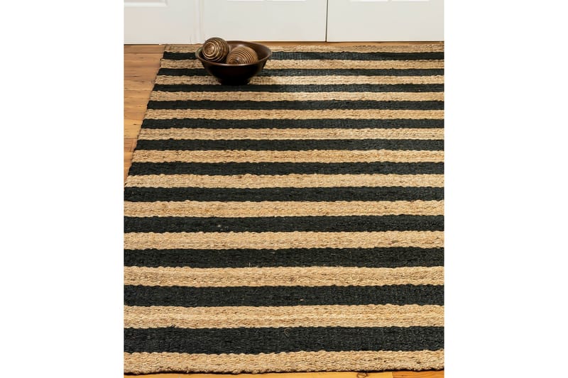 Eddie Jutematta 120x180 cm Rektangulär - Beige/Svart - Textil & mattor - Mattor - Modern matta - Sisalmattor