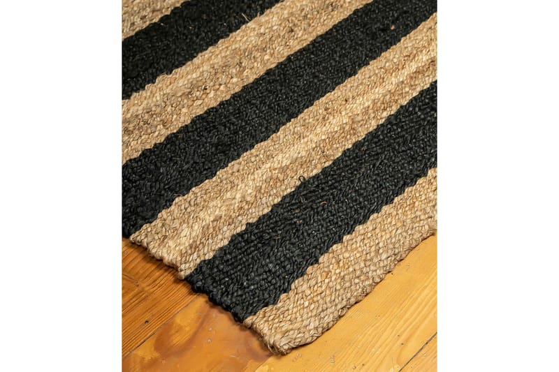 Eddie Jutematta 160x240 cm Rektangulär - Beige/Svart - Textil & mattor - Mattor - Modern matta - Sisalmattor