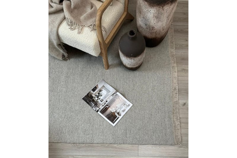 Eden Ullmatta 300x300 cm Kvadratisk - Silver - Textil & mattor - Mattor - Modern matta - Ullmatta