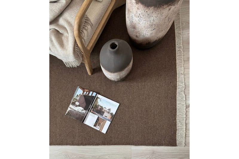 Eden Ullmatta 75x150 cm Rektangulär - Brun - Textil & mattor - Mattor - Modern matta - Ullmatta