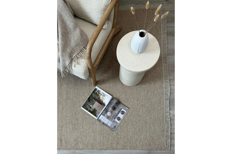 Eden Ullmatta 75x230 cm Rektangulär - Beige - Textil & mattor - Mattor - Modern matta - Ullmatta