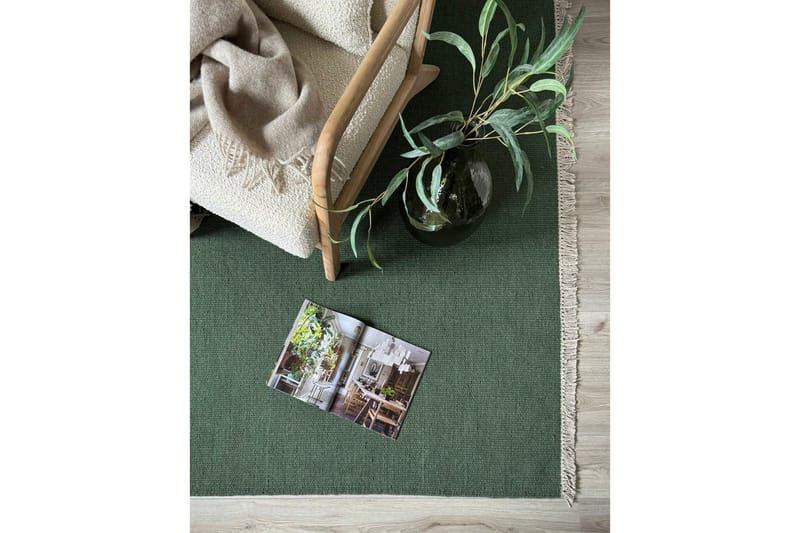Eden Ullmatta 75x230 cm Rektangulär - Smaragdgrön - Textil & mattor - Mattor - Modern matta - Ullmatta