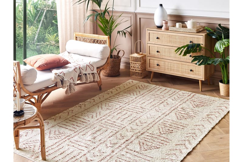 Edirne Bomullsmatta 160x230 cm - Beige - Textil & mattor - Mattor - Modern matta - Bomullsmatta