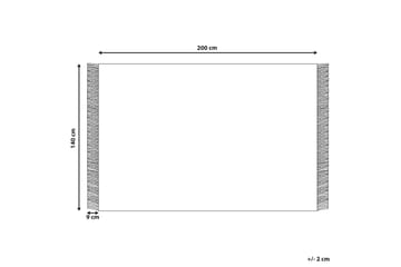 Emirler Ullmatta 140x200 cm - Svart/Vit - Textil & mattor - Mattor - Modern matta - Ullmatta