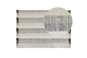 Emirler Ullmatta 140x200 cm - Svart/Vit - Textil & mattor - Mattor - Modern matta - Ullmatta