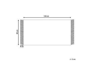 Emirler Ullmatta 80x150 cm - Svart/Vit - Textil & mattor - Mattor - Modern matta - Ullmatta