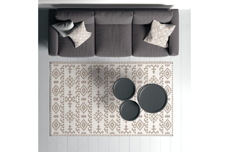 Ennoxeon Bomullsmatta 100x300 cm Rektangulär - Vit - Textil & mattor - Mattor - Modern matta - Bomullsmatta