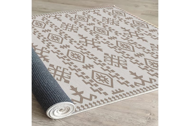 Ennoxeon Bomullsmatta 100x300 cm Rektangulär - Vit - Textil & mattor - Mattor - Modern matta - Bomullsmatta