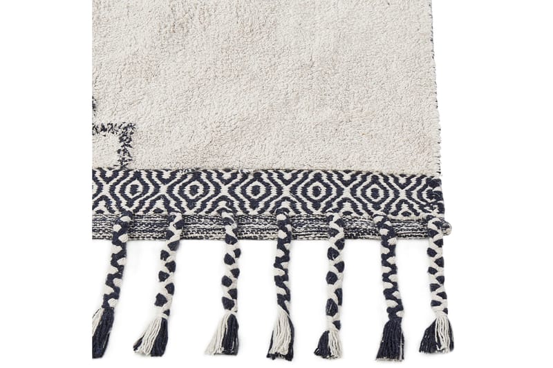 Eray Ryamatta 140x200 cm - Svart/Vit - Textil & mattor - Mattor - Modern matta - Ryamatta & luggmatta