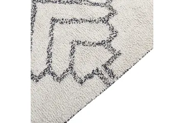 Eray Ryamatta 140x200 cm - Svart/Vit - Textil & mattor - Mattor - Modern matta - Ryamatta & luggmatta