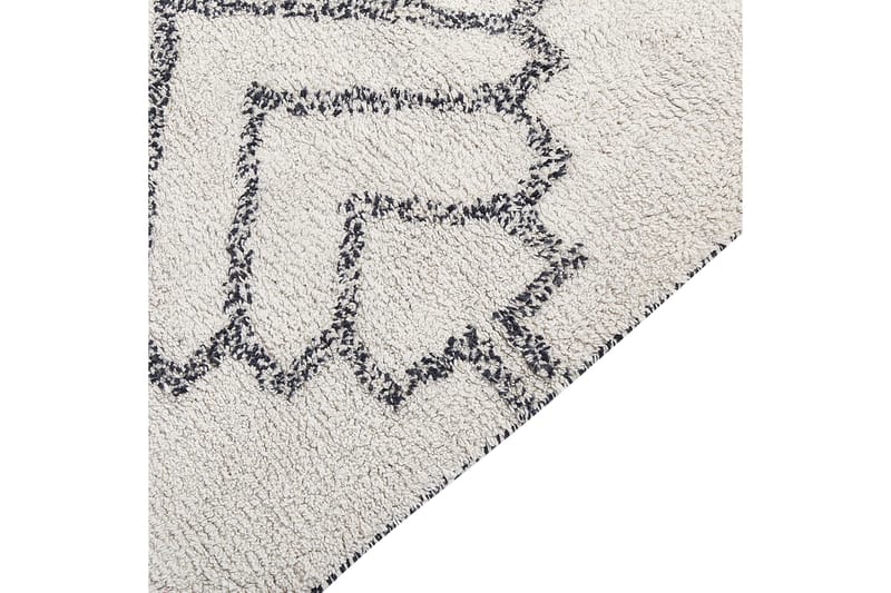 Eray Ryamatta 140x200 cm - Svart/Vit - Textil & mattor - Mattor - Modern matta - Ryamatta & luggmatta