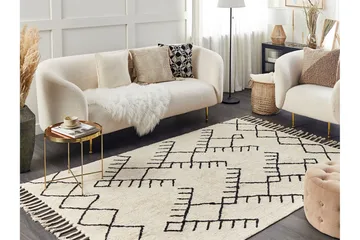 Erler Bomullsmatta 140x200 cm - Beige - Textil & mattor - Mattor - Modern matta - Bomullsmatta