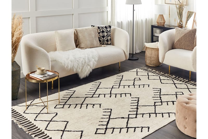 Erler Bomullsmatta 140x200 cm - Beige - Textil & mattor - Mattor - Modern matta - Bomullsmatta