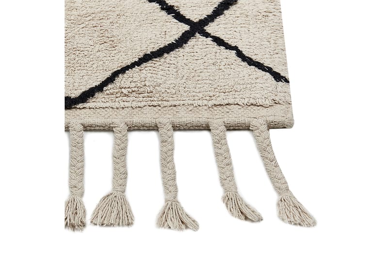 Erler Bomullsmatta 140x200 cm - Beige - Textil & mattor - Mattor - Modern matta - Bomullsmatta